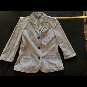 Talbots gingham jacket